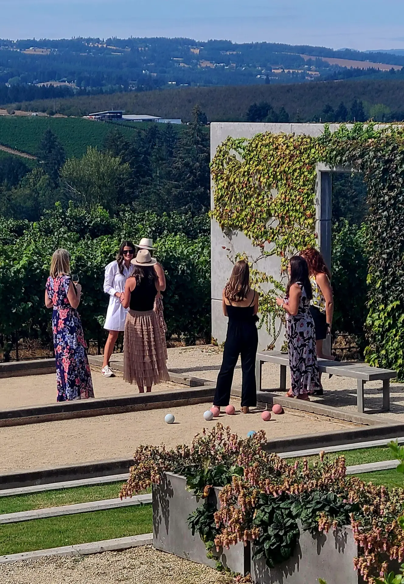 Private event guests on a Willamette Valley wine tour